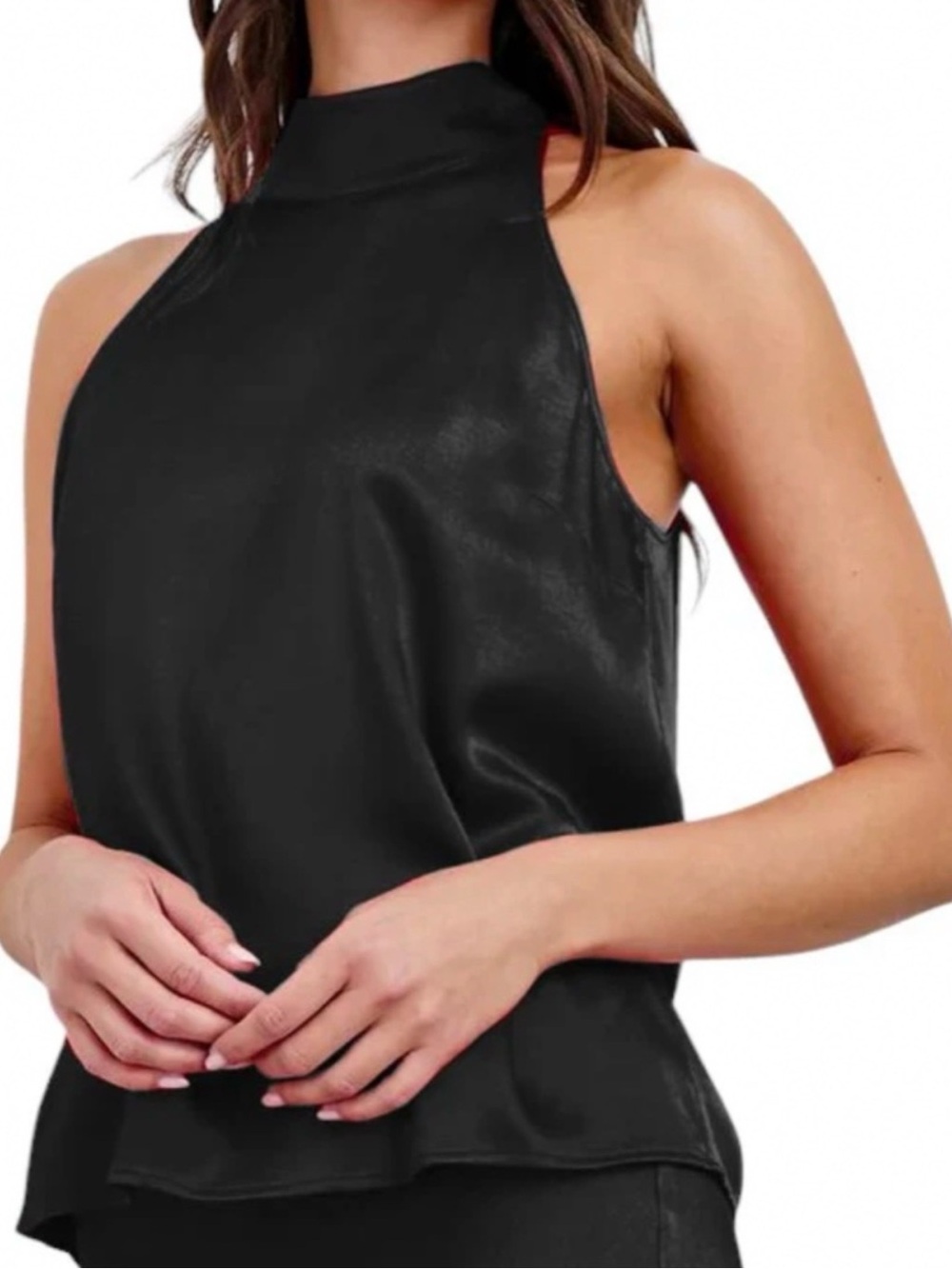 Rails Leah Top in Black Crinkle size Medium